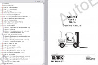 Clark Forklift truck service manual, maintenance, wiring