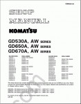 Komatsu CSS Service Construction - Motor Graders workshop service manual Komatsu Motor Graders, operation and maintenance manual Komatsu