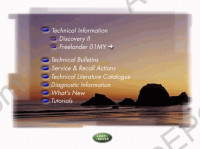 Range Rover, New Range Rover, Defender, Discovery II, FreeLander 01MY=> 2000-2002 Workshop manual, wiring diagram, maintenance Range Rover, New Range Rover, Defender, Discovery II, FreeLander 01MY=> 2000-2002