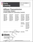 Allison Transmission Parts Catalog 1000 and 2000 product families spare parts catalog