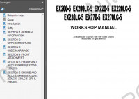 Hitachi EX200-5/200LC-5/220-5/220LC-5/230LC-5/270-5/270LC-5 Service Manual workshop service manual Hitachi EX200-5/200LC-5/220-5/220LC-5/230LC-5/270-5/270LC-5, electical wiring & hydraulic diagram excavators Hitachi