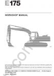 New Holland E175 Crawler Excavator Service Manual workshop service manual New Holland E175, wiring diagram, hydraulic diagram