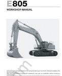 New Holland E805 Workshop Service Manual workshop service manual for New Holland E805, electrical wiring diagram, hydraulic diagram