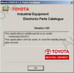 Toyota Industrial Equipment v1.66 Toyota Industrial Equipment v1.65 spare parts catalog, parts book, parts manual for toyota forklift trucks engine, electric, lift trucks