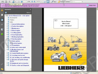 Liebherr L524 - L542 2 plus1 Wheel Loader Service Manual workshop service manual Liebherr Liebherr L524 / L528 /L538, L542, electrical wiring diagram, hydraulic diagram, operator's manual