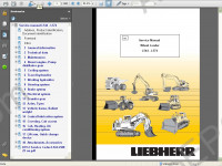 Liebherr L544 - L574 Stereo Wheel Loader Service Manua workshop service manual Liebherr L544 / L554 / L564 /L574, electrical wiring diagram, hydraulic diagram, operator's manual