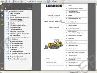 Liebherr LR624 - 634 Crawler Loaders Service Manual workshop service manual Liebherr LR624-634 series 4, electrical wiring diagram, hydraulic diagram, operator's manual crawler loaders