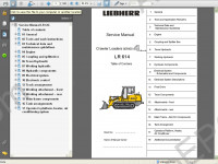 Liebherr LR 614 Crawler Loader Service Manual workshop service manual Liebherr LR614 series 4 litronic, electrical wiring diagram, hydraulic diagram, operator's manual crawler loaders