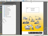 Liebherr PR711B-741B Crawler Dozers Service Manual workshop service manual Liebherr PR711B-741B, electrical wiring diagram, hydraulic diagram, operator's manual crawler dozers