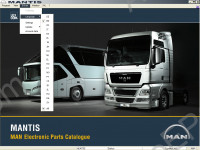 Man Mantis 2011 spare parts catalog for Man trucks, buses, engines. Data version - 465