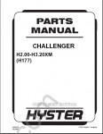 Hyster Forklift PDF spare parts catalogue, repair manuals forklifts trucks Hyster. Presented Forklifts Hyster Class 1-5 Truck Series, Hyster Big Truck Forklift