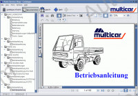 MultiCar spare parts catalogue, service manuals, repair manuals Multicar