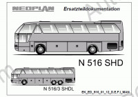 Neoplan electronic spare parts catalogue, presented buses Neoplan Euro2 N122, N116, N316, N516, 2002-2004