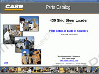 430 Skid Steers electronic spare parts catalog for CASE 430 Skid Steer Loader, 1300 pages, PDF