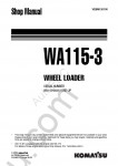 Komatsu Wheel Loader WA115-3 Shop Manual for Komatsu Wheel Loader WA115-3, PDF