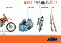 KTM 125/200 SX, MXC, EXC 2005 repair manual for KTM 125/200 SX, MXC, EXC 2005