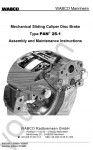 Tadano Wabco PAN 25-1 Mechanical Sliding Caliper Disk Brake Type PAN 25-1 Assembly and Maintenance Instructions