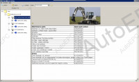 Terex Mobile Excavators TW70, TW85, TW110 electronic spare parts identification catalogs