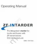 ZF Intarder Operating Manual for integrated retarder for trucks and buses with ZF Transmissions ECU 42 control unit