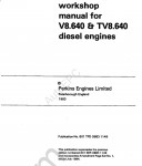 Perkins Engine 8.640 repair manual for Perkins Engine 8.640