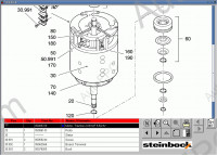 STETI (Steinbock) v3.6 parts catalog for forklift Steinbock firm.
