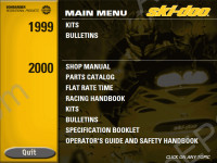 Bombardier Ski-Doo 1999-2000 parts, repair, accessories for Ski Doo.