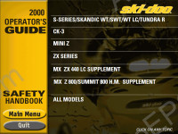 Bombardier Ski-Doo 1999-2000 parts, repair, accessories for Ski Doo.