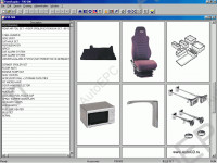 Daf 2012 electronic spare parts catalog, accessories and the additional equipment on all models of DAF lorry.