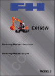 Fiat Hitachi Excavators EX series service manuals Fiat Hitachi EX135W, EX165W, circuit diagrams Fiat Hitachi, Fiat Hitachi operators manuals.
