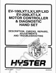 Hyster Class 2 Electric Motor Narrow Aisle Trucks Repair Manuals forklifts service manuals in PDF