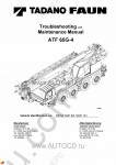 Tadano Faun All Terrain Crane ATF-65G-4 - Operating, Service and Maintenance Manual workshop manuals for Tadano-Faun ATF 65G-4