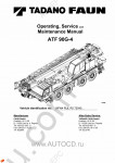 Tadano Faun All Terrain Crane ATF-90G-4 - Operating, Service and Maintenance Manual workshop manuals for Tadano-Faun ATF 90G-4
