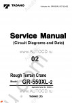 Tadano Rough Terrain Crane GR-550XL-2 - Service Manual workshop service manuals for Tadano Rough Terrain Crane GR-550XL-2