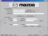 Mazda Europe LHD 2018 original spare parts catalog for Mazda automobile and MAZDA minibuses left-handed