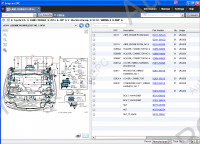Toyota USA TMCUS 2016 catalogue of spare parts for all Toyota models of the American market, price in program Toyota EPC.