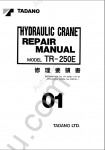 Tadano Rough Terrain Crane TR-250E-1 workshop manuals for Tadano Hydraulic Crane TR-250E-1