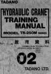Tadano Rough Terrain Crane TR-250M-4 workshop manuals for Tadano Hydraulic Crane TR-250M-4