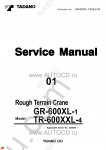 Tadano Rough Terrain Crane TR-600XXL-4 - Repair Manual + Training Manual Service Manual and Circuit Diagrams for Tadano Rough Terrain Crane TR-600XXL-4