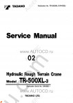 Tadano Rough Terrain Crane TR-500XL-3 Service Manual and Circuit Diagrams for Tadano Rough Terrain Crane TR-500XL-3