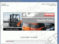 Toyota BT ForkLifts PartsArena, full original spare parts catalog in WIS shell for all Toyota BT Forklifts and etc.