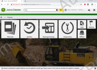 John Deere Service Advisor 5.3 Construction & Forestry Service Advisor 5.3 CF, workshop service manual, repair manual, dealer technical assistance, diagnostics, connection readings, calibrations, interactive tests, specification, tools, assemble and disassemble presented all models John Deere Construction Equipment and Hitachi, Euclid, Bell and Timberjack
